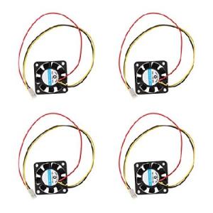 HiLetgo 4ピース DC 12V 4010 ファン コンピューター CPU クーラー ミニ冷却ファン 40x40x10mm 小型排気ファン Ender 3 CR10 3Dプリンター用