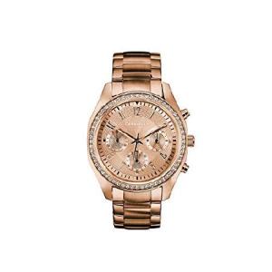 Caravelle by Bulova Women 'sクロノグラフローズゴールドトーンブレスレットクリスタルスポーツ腕時計