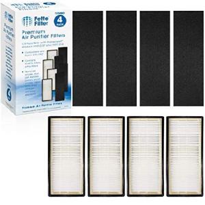 Fette Filter - 空気清浄機フィルター Honeywell HEPAClean 空気清浄機交換用フィルターCパック HEPA4個 + 4プレフィルター HHT-080 HHT-081 HHT-085 HHT-090