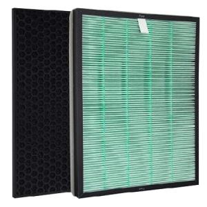 Fette Filter - 空気清浄機交換用フィルターセット Rabbit Air BioGS 2.0フィルターキット モデルSPA-550A SPA-625A用 HEPAフィルター1個 カーボンフィルター1個