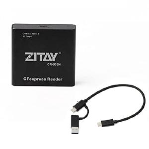 ZITAY CFexexpressカードリーダー CFexpressカードリーダー CFexpressカードアダプター タイプB USB 3.1 Gen 2 10Gbps Thunderbolt 3ポート接続 Android/Windows