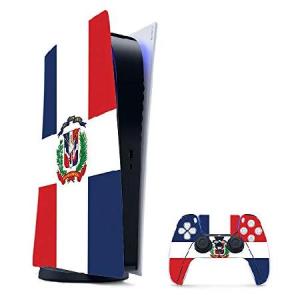 MightySkins スキン PS5 / Playstation 5 デジタル版バンドル - ドミニカ国旗   保護 耐久性 ユニークなビニールデカールラップカバー   簡単に貼り付け＆スタイ