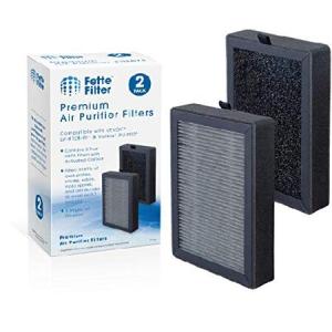 Fette Filter - 空気清浄機 True HEPA 交換用フィルター アップグレード活性炭空気清浄機フィルター LEVOIT LV-H128-RF ＆ Valkia PU-P02に対応 - 2個パック