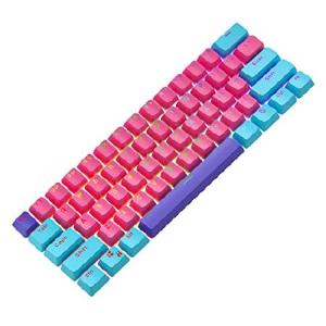 Ussixchare バックライト キーキャップ 60% GK61 RK61 Anne pro キーボード用 104 PBT フルサイズキーキャップセット Ducky One用 2 Mini 60%メカニカルゲームキ