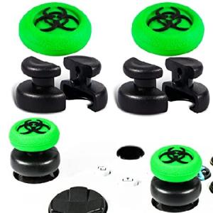 PlayRealm No Falling Off サムスティックエクステンダー＆シリコングリップカバー 2セット Xbox Series X/S ＆ Xbox One S/Xコントローラー用