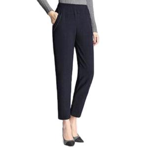 【即納】ウエストゴム ストレッチパンツ レディース スラックス 伸縮性 ボトムス レディースパンツ ズボン ストレート カジュアルパンツ きれいめ