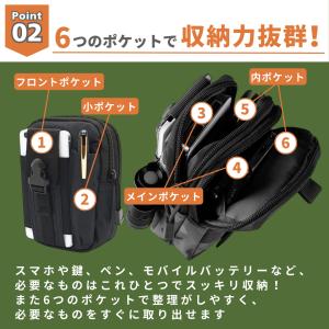 爆買 ベルトポーチ メンズ レディース スマホ...の詳細画像3