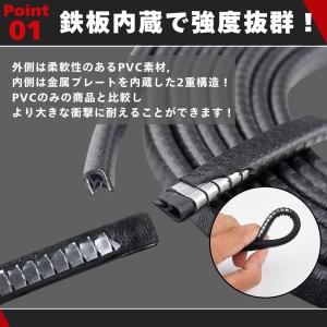 爆買 ドアモール 車 ドアエッジモール 黒 ド...の詳細画像2