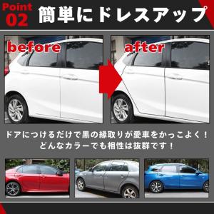 爆買 ドアモール 車 ドアエッジモール 黒 ド...の詳細画像3