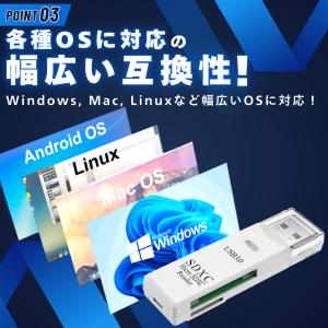 カードリーダー usb3.0 sdカードリーダ...の詳細画像3