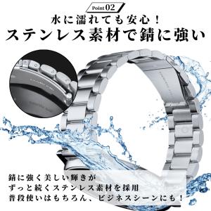 腕時計 ベルト ステンレス 金属 メタル 時計...の詳細画像3