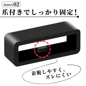 爆買 腕時計 ベルトループ 3個セット シリコ...の詳細画像2