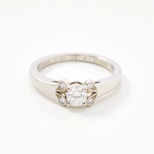 Cartier 新品同様 カルティエ Pt950 D0.35ct バレリーナ リング・指輪  