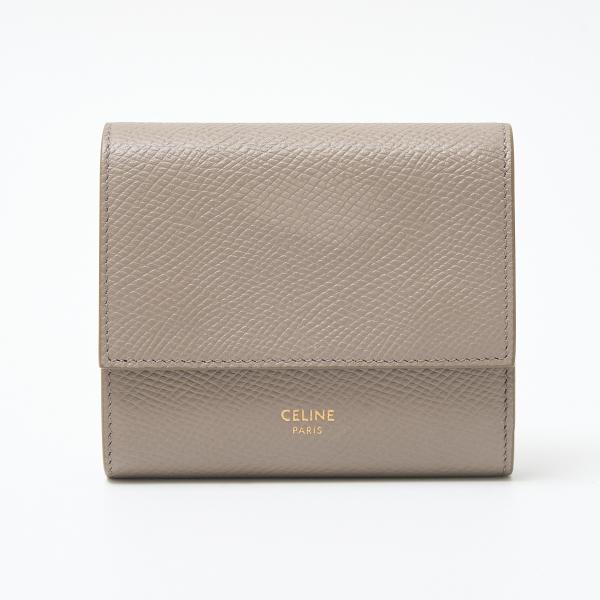 CELINE セリーヌ スモール トリフォールドウォレット 10B573BEL.10BL 三つ折り財...