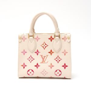 LOUIS VUITTON◇フランドリン_モノグラム・キャンバス_BRW_ローズ
