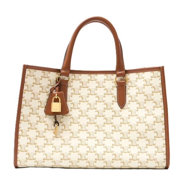 CELINE セリーヌ トリオンフ ホリゾンタル・カバ 2WAY ハンド ショルダーバッグ トリオン...