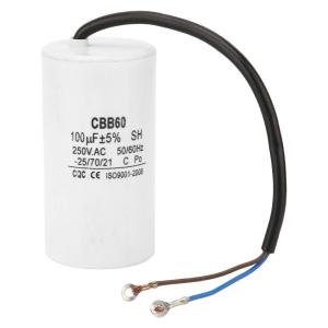 モーター運転用コンデンサ、CBB60 250V AC 100uF 50 / 60Hz、1個
