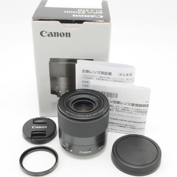 Canon 単焦点レンズ EF-M32mm F1.4 STM ミラーレス一眼対応 ブラック 全長56...