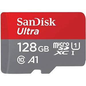 SanDisk (サンディスク) 128GB Ultra microSDXC UHS-I メモリーカード アダプター付き - 120MB/s C10 U1 フルHD A1 Micro SD カード - SDSQUA4-128G-｜shop-nw