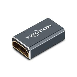 Twozoh 8K HDMIカプラー (1個パック) 2.1 HDMI 中継アダプター, HDMIメス - メス コネクター 48Gbps HDMIエクステンダー 8K@60Hz対応 4K@144Hz 1080p｜shop-nw