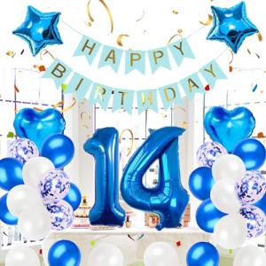 14歳誕生日 バルーン 風船 飾り付け セット ...の商品画像