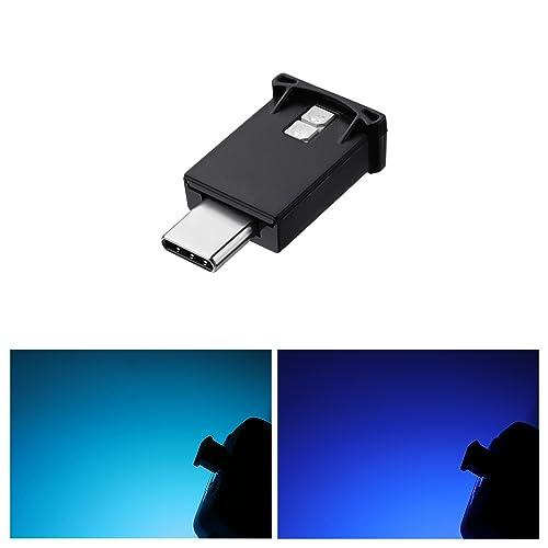 GIMUYA Type-C USB LEDライト 車内用 8色 メモリー機能 自動点灯 調光機能 ア...