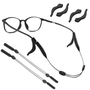 [Tobecool] メガネバンド 眼鏡ストラップ スポーツ メガネロック 調整可能 めがね固定 メガネ ずれ落ち防止 眼鏡バンド メガネ ストッパー メガネ固｜shop-nw