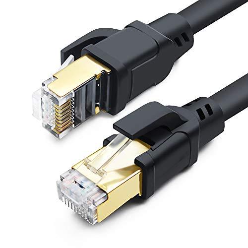 DDMALL LANケーブル CAT8 1M カテゴリー８ RJ45コネクター 超高速40Gbps ...