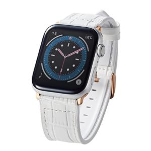 エレコム Apple Watch (アップルウォッチ) バンド 49mm 45mm 44mm 42mm レザー 革 TPU [装着感の高さと蒸れにくさを両立] 【Apple Watch Series Ultr｜shop-nw