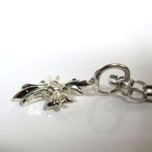 シルバー ネックレス クロス ダイヤ トップ ...の詳細画像3