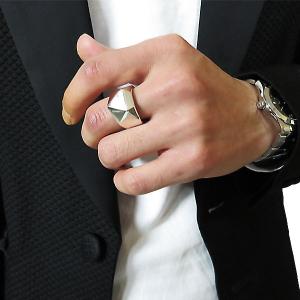シルバー リング シンプル メンズアクセサリー...の詳細画像1