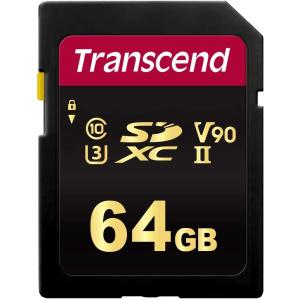 トランセンド Transcend SDXCカード 64GB Class10 U3 UHS-II V90 対応 TS64GSDC700S SDカード｜shop-plusone