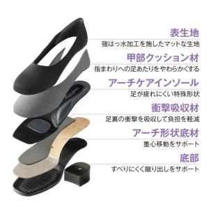 足が楽な布製 フォーマルパンプス 日本製 慶弔...の詳細画像4