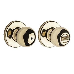 [クイックセット] Kwikset 製ノブセット 300P3CP 内締錠(非常解錠付き) ドアノブセット　ポリッシュドブラス 真鍮 【並行輸