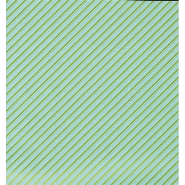ラッピングペーパー(包装紙) No694(ストライプ 緑) ハトロン半才判 500枚