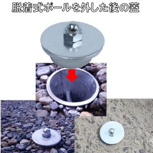 車止めポール【スカットSP・脱着式】用の車止め...の詳細画像1