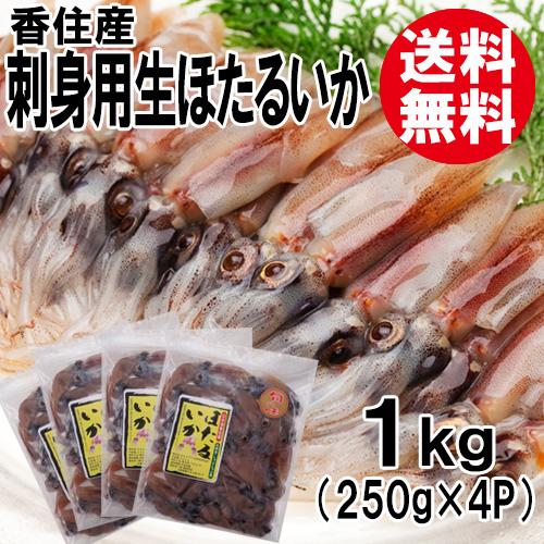 2024年 新物 香住産 ほたるいか 生 1kg A級 送料無料 刺身 醤油漬 ホタルイカ 蛍烏賊 ...