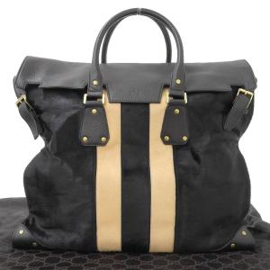 グッチ GUCCI トムフォード期 2003AWコレクションモデル 激レア 希少 ボストンバッグ 黒 117085 001998 布袋付 本物保証 超美品