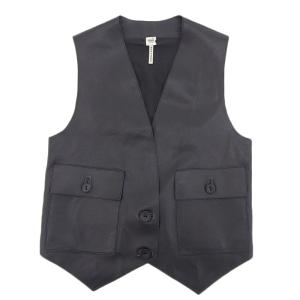 HERMES（エルメス） 【広尾店】美品 レザーベスト メンズ ブラック