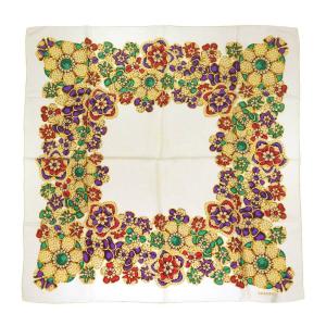 GUCCI（グッチ） オールドグッチ GG柄 シルクスカーフ マルチカラー