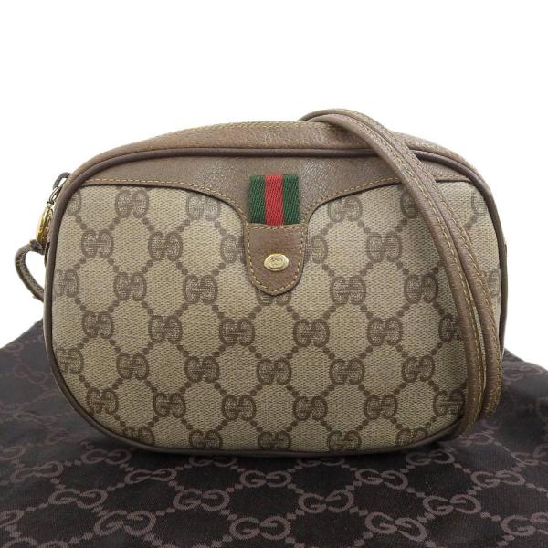 グッチ GUCCI オールドグッチ シェリーライン GGプラス 斜め掛け ショルダーバッグ ポーチ ...