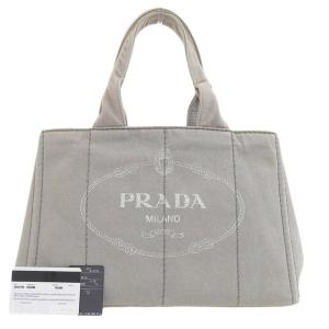 プラダ ロゴジャガード ミニボストン ハンドバッグ キャンバス レザー ベージュ PRADA（プラダ） ロゴジャガード ミニボストン トートバッグ