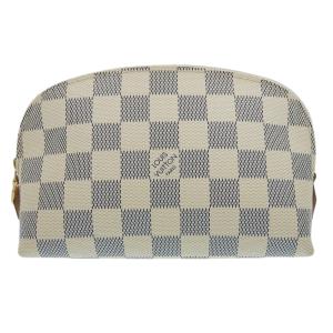 ルイヴィトン LOUIS VUITTON ダミエ アズール ポシェット コスメティック N60024 ポーチ 化粧ポーチ 本物保証