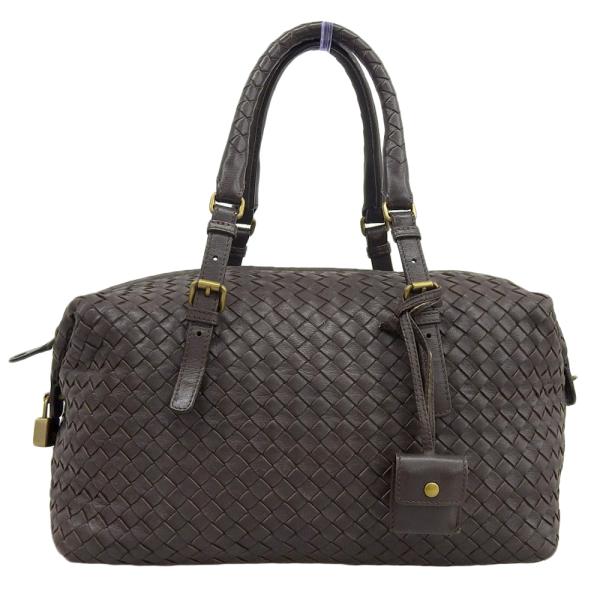 ボッテガヴェネタ BOTTEGA VENETA イントレチャート ミニボストンバッグ 173398 ...
