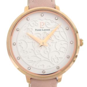 ピエール ラニエ PIERRE LANNIER  レディース 腕時計 エオリア コレクション ラインストーンインデックス 039L9 本物保証 超美品
