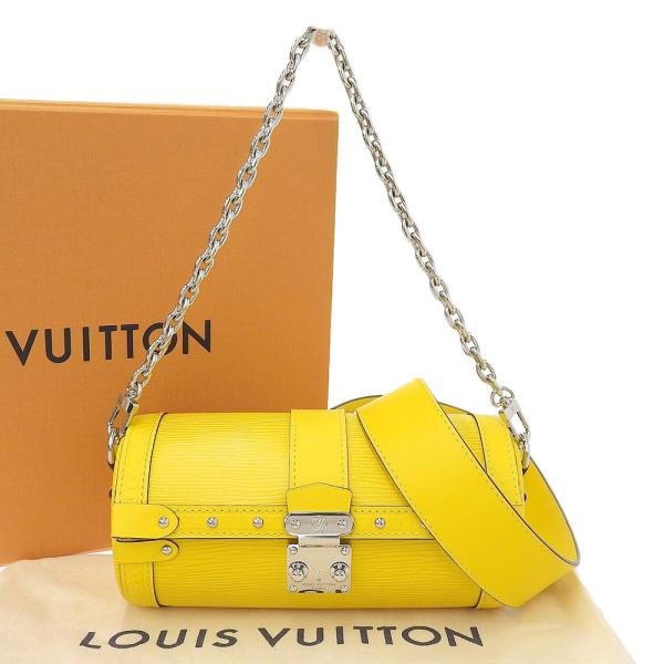 ルイヴィトン LOUIS VUITTON エピ パピヨン トランク ショルダーバッグ ジョーヌ 黄色...