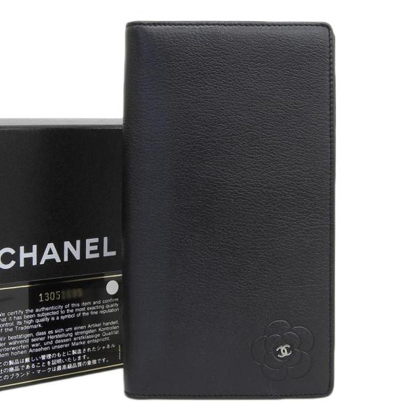 シャネル CHANEL ココマーク ロゴ カメリア バタフライ 長財布 A46511 13番台 ブテ...