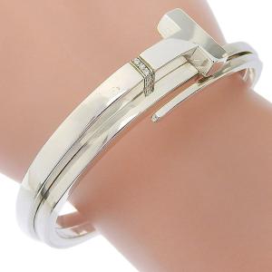 Tiffany T ティファニー Tスクエアラップバングル K18PG ピンク