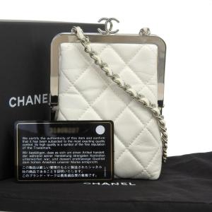 CHANEL シャネル マトラッセ ホワイト ジップパース ラムスキン CHANEL（シャネル） マトラッセ ラムスキン クラシック ジップ コイン