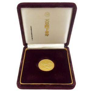 大蔵省造幣局 天皇陛下喜寿記念金貨 K24YG 鳳凰 純金 FINE GOLD メダル 28.0g 本物保証 箱付 新品同様
